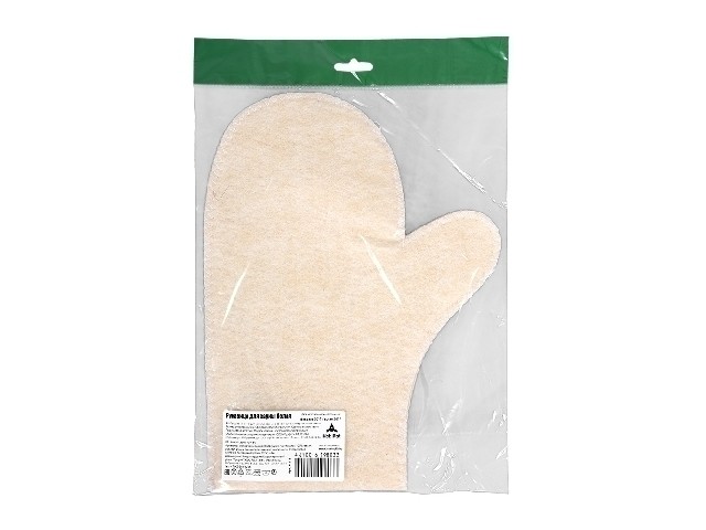 Рукавица для сауны белая Hot Pot 41215